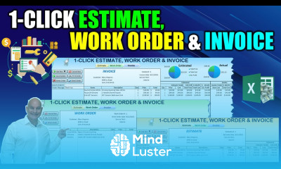 How To Create A 1 Click Estimate Work Order Invoice Application In Excel Today FREE DOWNLOAD