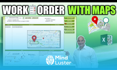 How To Automatically Add Google Maps Directions Into An Excel Excel Work Order FREE DOWNLOAD