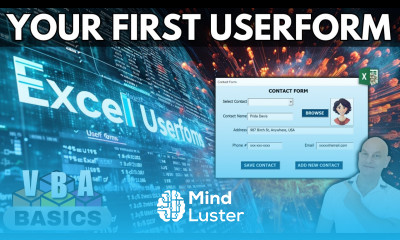 How To Create Your First Excel Userform In Excel Step By Step Training