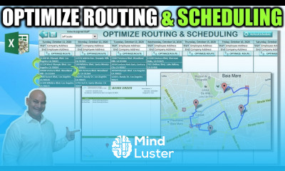 How To Optimize Map Routes AND Schedule Jobs Deliveries In Excel in ONE CLICK PLUS FREE DOWNLOAD