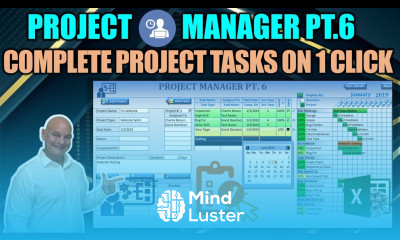 Automatically Complete All Project Tasks On One Click Excel Project Manager Pt 6