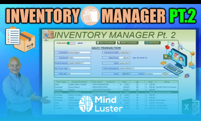 Create This AMAZING Excel Application that Tracks Purchases Sales AND Inventory Part 2
