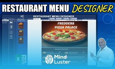 How To Turn Excel Into A Graphic Design Application With This Restaurant Menu Builder FREE DOWNLOAD