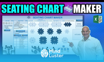 Learn How To Create This Wedding Event Restaurant Seating Chart Maker In Excel Free Download