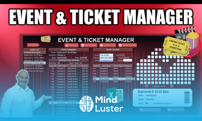 Learn How To Create Your Own Event Ticket Managing Application In Excel Masterclass Download