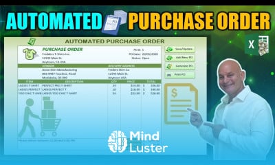 Learn How To Create This Automated Purchase Order Application In Excel While I Build It From Scratch