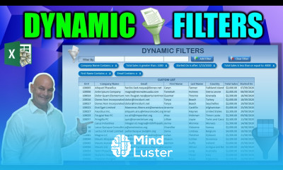 Learn How To Create The Most User Friendly Filters In Excel You Have Ever Seen Free Download