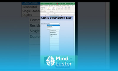 How To Create A Dynamic Drop Down List In Excel SHORTS