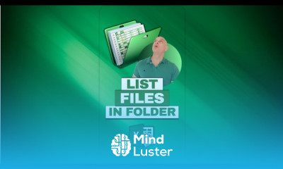 How To List Files In A Folder With Excel SHORTS