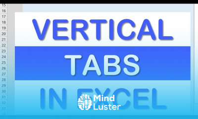 How To Create Vertical Tabs In Excel SHORTS