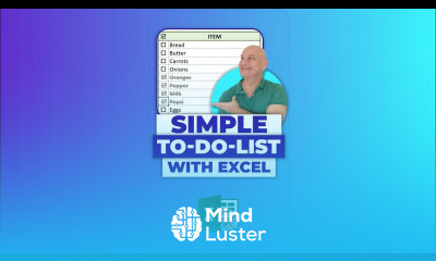 How To Create A Simple To Do List In Excel SHORTS