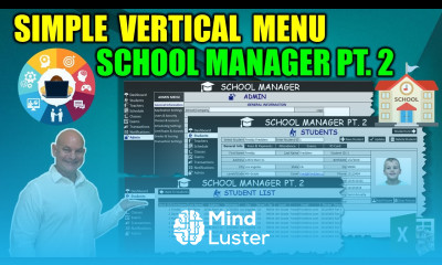 How To Create A Simple Yet Powerful Vertical Menu In Excel And A TON More School Manager Pt 2