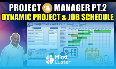 Create This Dynamic Project Job Schedule In Excel Today Project Manager Pt2