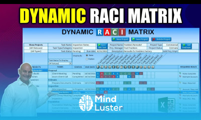 How To Create A Dynamic RACI Matrix In Excel To Manage Unlimited Projects Tasks FREE Download