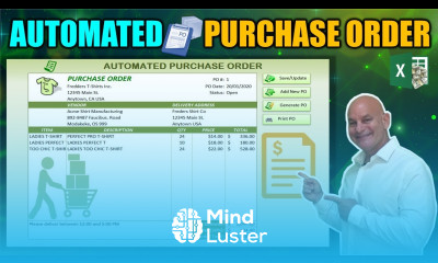 Learn How To Create This Automated Purchase Order Application In Excel While I Build It From Scratch