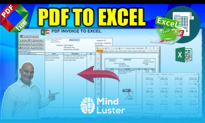 How To Convert Unlimited PDF Invoices To Excel In Just 1 Click Masterclass Free Download