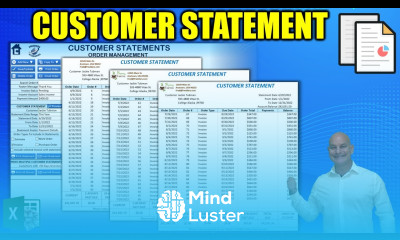 How To Create A 1 Click Customer Statement In Excel Masterclass Free Download