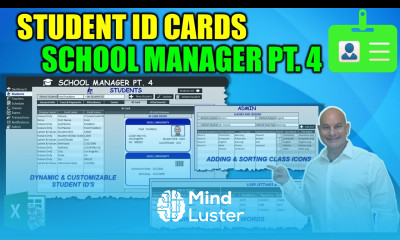 Learn How To Create Print Student ID Cards In Excel And Protect Passwords School Manager Pt 4
