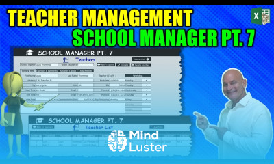 How To Quickly Create Excel Forms As We Add A Complete Teachers Feature School Manager Pt 7