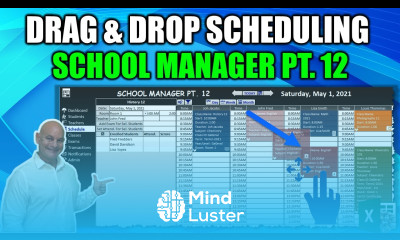 Learn How To Create Your Own Drag Drop Scheduler In Excel Today School Manager Pt 12