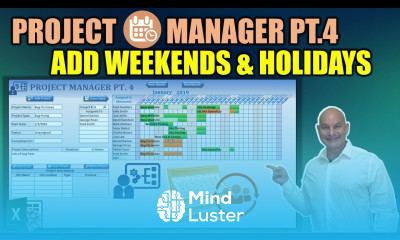 Learn How To Add Weekends Holidays In Your Schedule Project Manager Pt 4