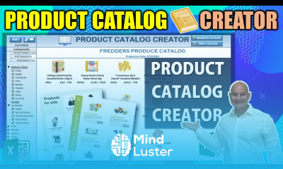 Learn How To Create This One Click Product Catalog Creator From Any Excel Table Free Download