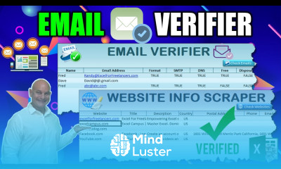 How To Verify Emails And Scrape Website Information With Excel Coding From Scratch Free Download