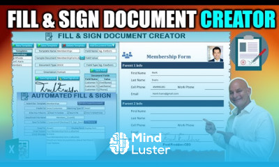 How To Fill Out Sign Unlimited PDF Word Documents With Excel Data In 1 CLICK FREE Download