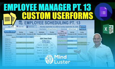 Create This Amazing Excel Custom Userform on Right Click Employee Manager 13