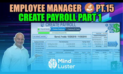 How To Create A Full Payroll in Excel Pt 1 Employee Manager Part 15