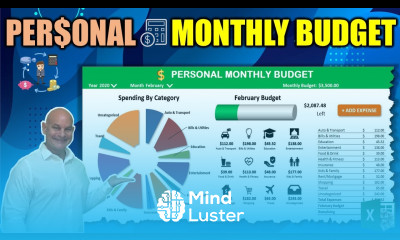 Learn How To Create Your Own Monthly Budget Application In Excel From Scratch Today 1 Hour Course