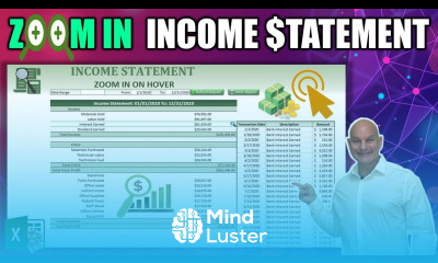 Create This Dynamic Income Statement In Excel With Zoom In On Hover Full Training Free Download