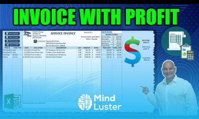 Learn How To Create This Invoice WITH Profit In Excel From Scratch Free Download Masterclass