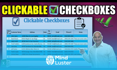 How To EASILY Add Checkboxes To ANY Microsoft Excel Table