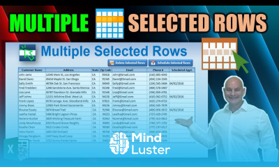 How To Highlight and Work With Multiple Selected Rows In Excel