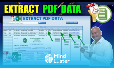 How to Extract Data From Unlimited PDF Forms To An Excel Table IN ONE CLICK