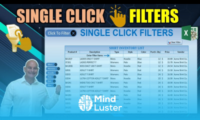 Learn How To Create This Single Click Table Filter Feature In Excel Today