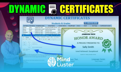 How To Create Email Print Dynamic Certificates From Any Excel Table