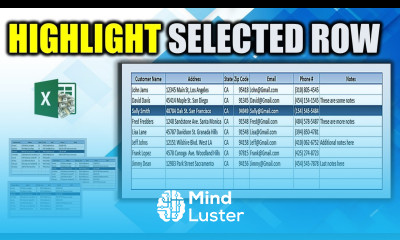 Use this SIMPLE TRICK to Highlight a Selected Row in Microsoft Excel