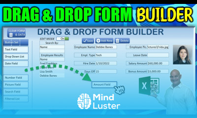 Create Forms In 1 Minute With This Drag Drop Form Builder In Excel FREE Download