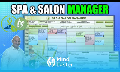 How To Create A Spa Salon Manager With Drag Drop Scheduling AND 1 Click Invoicing In Excel