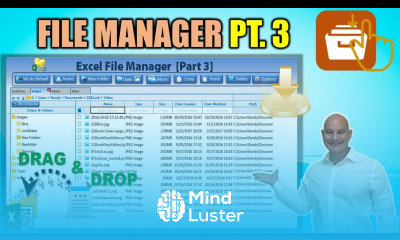 Create this Excel File manager with Drag Drop File Management Part 3