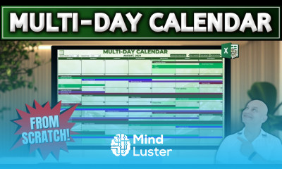 CREATE a Multi Day Calendar in Excel FROM SCRATCH Like a Pro