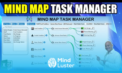 How To Make An Automated 1 Click Mind Map Task Manager In Excel FREE Download