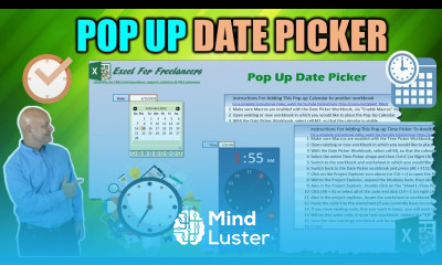 FREE Excel Date Picker Pop Up Tutorial