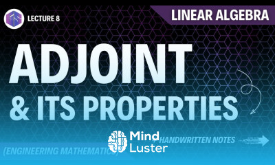 Lec 8 Adjoint And Its Properties Linear Algebra