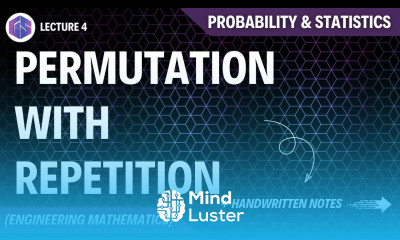 Lec 4 Permutation with Repetition Probability and Statistics