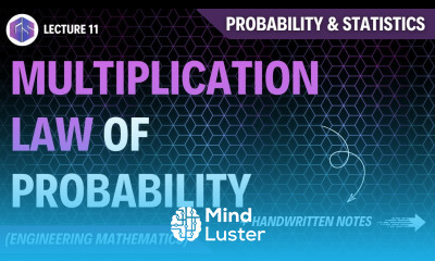 Lec 11 Multiplication Law of Probability Probability and Statistics