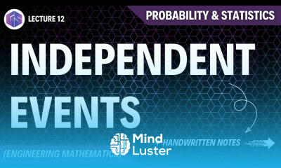 Lec 12 Independent Events with example Probability and Statistics