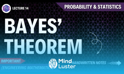 Lec 14 BAYES Theorem Probability and Statistics Most Important Topic